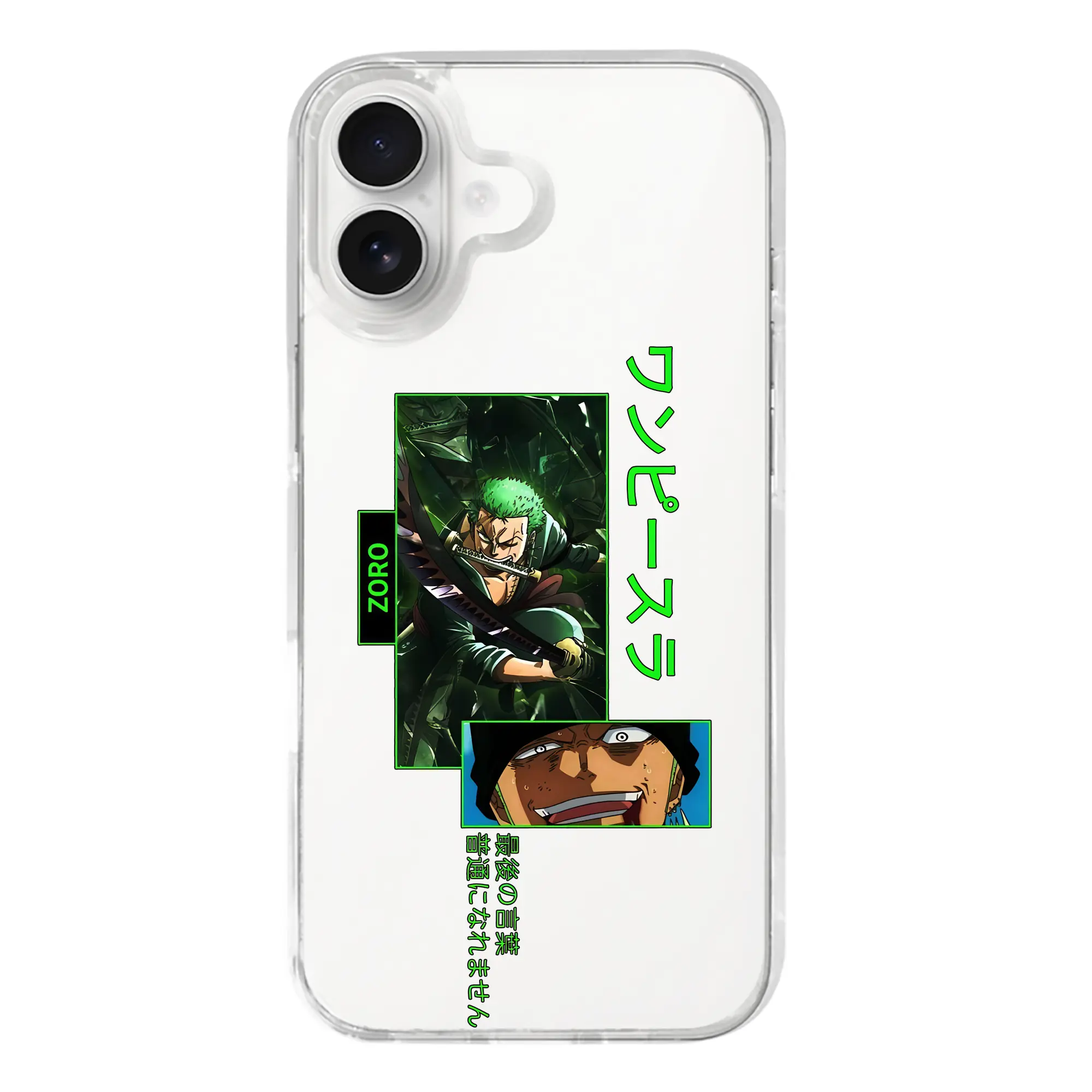 ワンピース グッズ ロロノア・ゾロ - iPhone 17シリーズ 透明スマホケース – 薄型・耐衝撃・精密フィット保護カバー